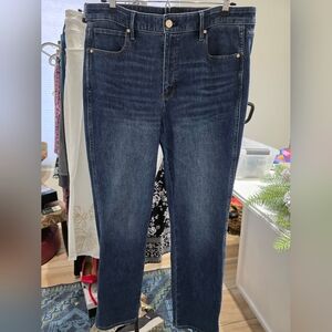 White House Black Market Dark Blue Straight Leg Jeans